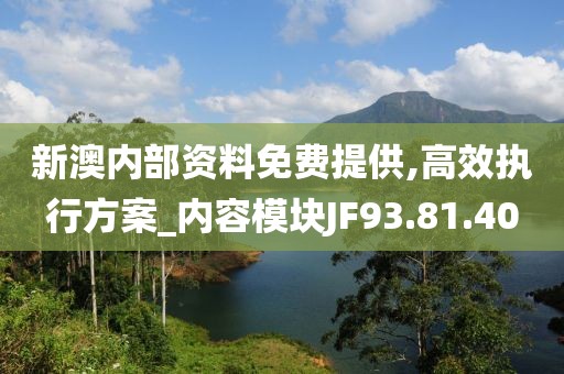 新澳内部资料免费提供,高效执行方案_内容模块JF93.81.40