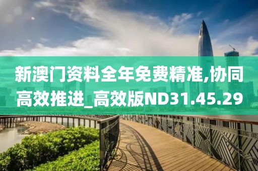 新澳门资料全年免费精准,协同高效推进_高效版ND31.45.29