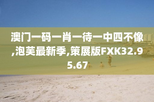 澳门一码一肖一待一中四不像,泡芙最新季,策展版FXK32.95.67