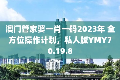 澳门管家婆一肖一码2023年 全方位操作计划，私人版YMY70.19.8