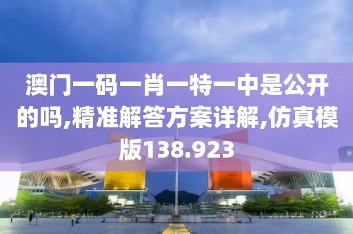 澳门一码一肖一特一中是公开的吗,精准解答方案详解,仿真模版138.923