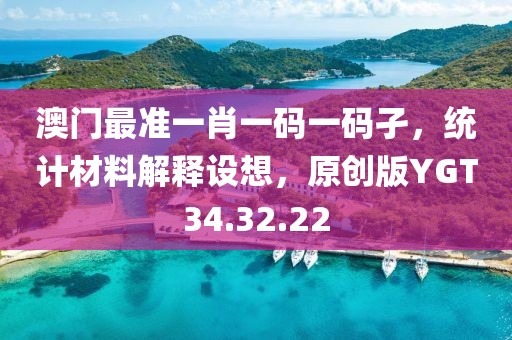 澳门最准一肖一码一码孑，统计材料解释设想，原创版YGT34.32.22