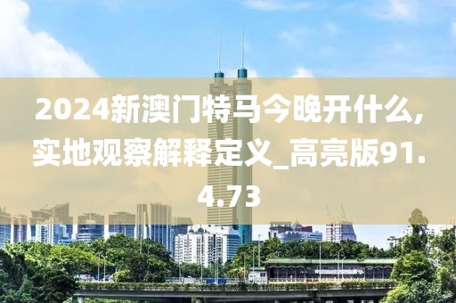 2024新澳门特马今晚开什么,实地观察解释定义_高亮版91.4.73