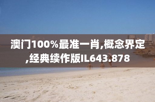 澳门100%最准一肖,概念界定,经典续作版IL643.878