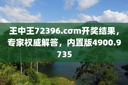 王中王72396.cσm开奖结果，专家权威解答，内置版4900.9735