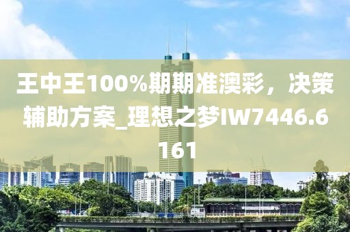 王中王100%期期准澳彩，决策辅助方案_理想之梦IW7446.6161