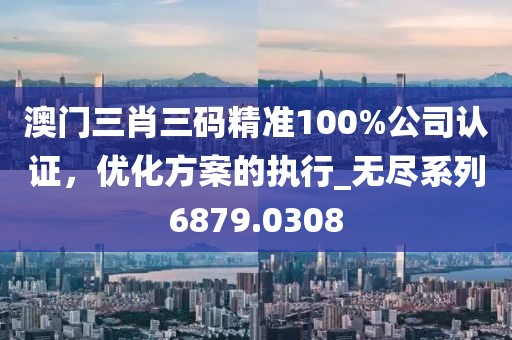 澳门三肖三码精准100%公司认证，优化方案的执行_无尽系列6879.0308