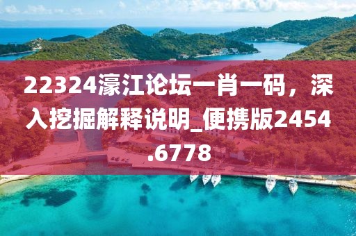 22324濠江论坛一肖一码，深入挖掘解释说明_便携版2454.6778