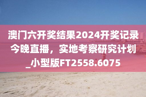 澳门六开奖结果2024开奖记录今晚直播，实地考察研究计划_小型版FT2558.6075