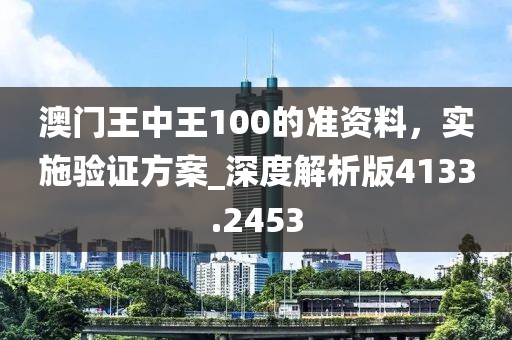 澳门王中王100的准资料，实施验证方案_深度解析版4133.2453