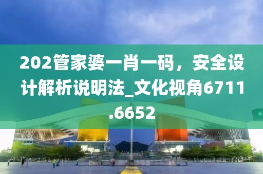 202管家婆一肖一码，安全设计解析说明法_文化视角6711.6652