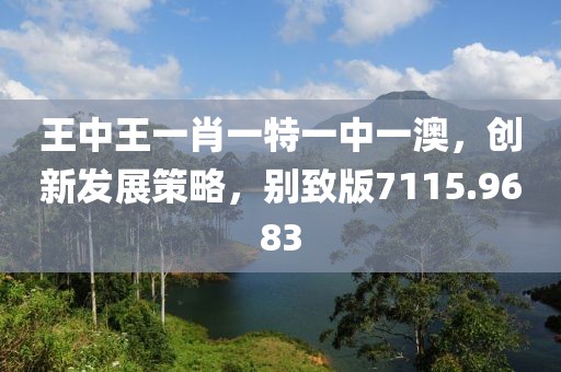 王中王一肖一特一中一澳，创新发展策略，别致版7115.9683