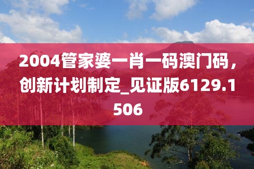 2004管家婆一肖一码澳门码，创新计划制定_见证版6129.1506