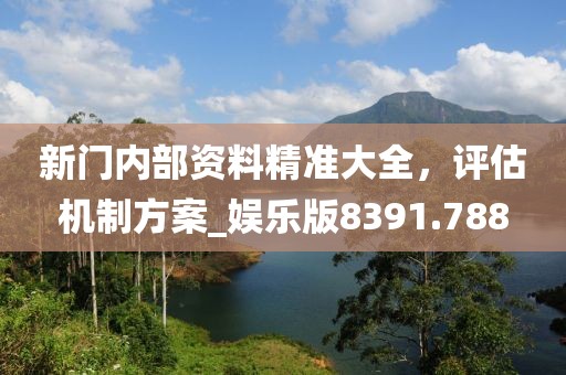 新门内部资料精准大全，评估机制方案_娱乐版8391.788