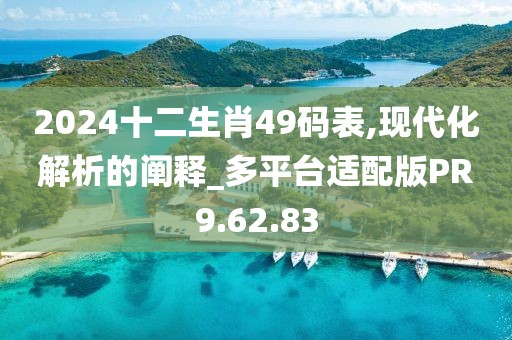 2024十二生肖49码表,现代化解析的阐释_多平台适配版PR9.62.83