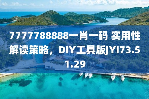 7777788888一肖一码 实用性解读策略，DIY工具版JYI73.51.29