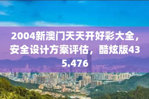 2004新澳门天天开好彩大全，安全设计方案评估，酷炫版435.476