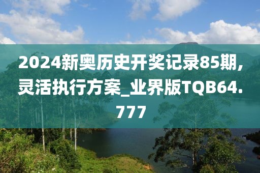 2024新奥历史开奖记录85期,灵活执行方案_业界版TQB64.777