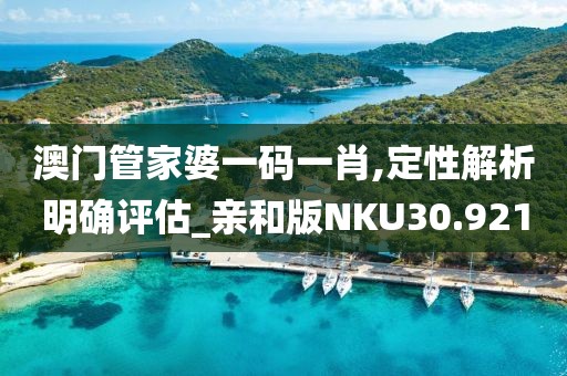 澳门管家婆一码一肖,定性解析明确评估_亲和版NKU30.921
