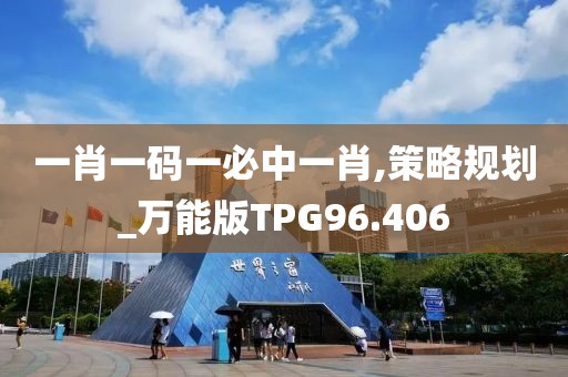 一肖一码一必中一肖,策略规划_万能版TPG96.406