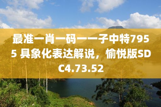 最准一肖一码一一子中特7955 具象化表达解说，愉悦版SDC4.73.52