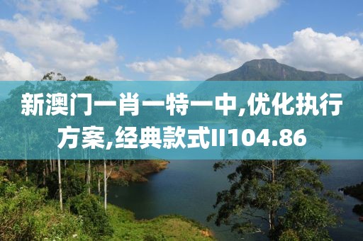新澳门一肖一特一中,优化执行方案,经典款式II104.86